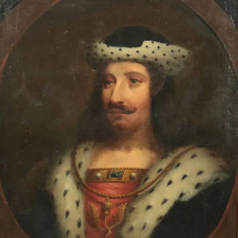 Portrait of a Scottish monarch, oil on canvas, 19th century.