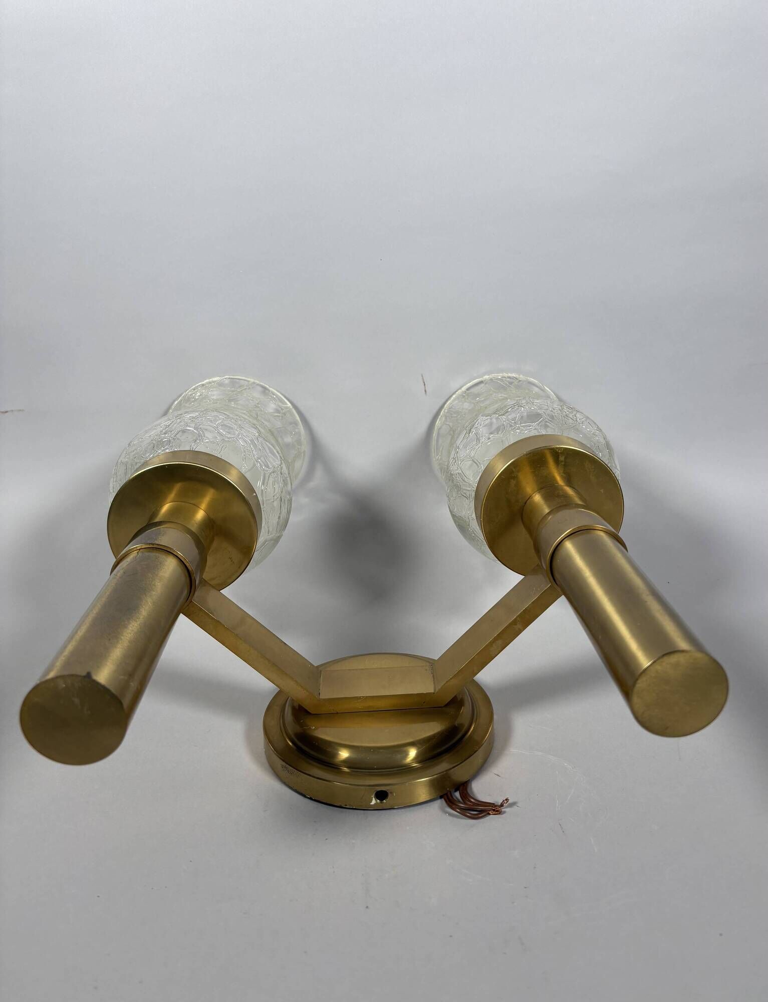 Jean PERZEL (1892 - 1986) Pair of modernist wall lights circa 1960 20th century