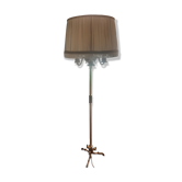 Vintage bronze lampshade floor lamp