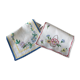 Two hand-embroidered placemats 30x20cm