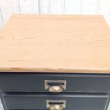 Commode chiffonnier patine noire