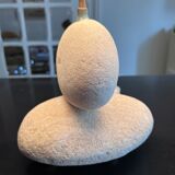 Lamp with stone base 1970