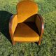 Art Deco velvet armchair