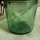 Solidex jar green glass