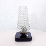 Beautiful art deco table lamp in glass and marble