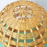 Bamboo ceiling lampshade, vintage