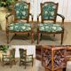 Pair of Louis XVI style armchairs in beech from the 19th century.