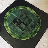 Mid-Century Studio Ceramic Tile Coffee Table, Belgium, 1960s
