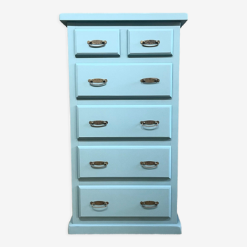 Nordic blue chest of drawers