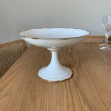Plat sur pied en porcelaine