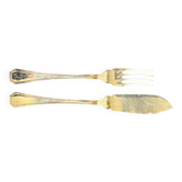6 silver-plated fish cutlery (12 pieces)