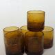 Set of 6 real Biot glass handmade