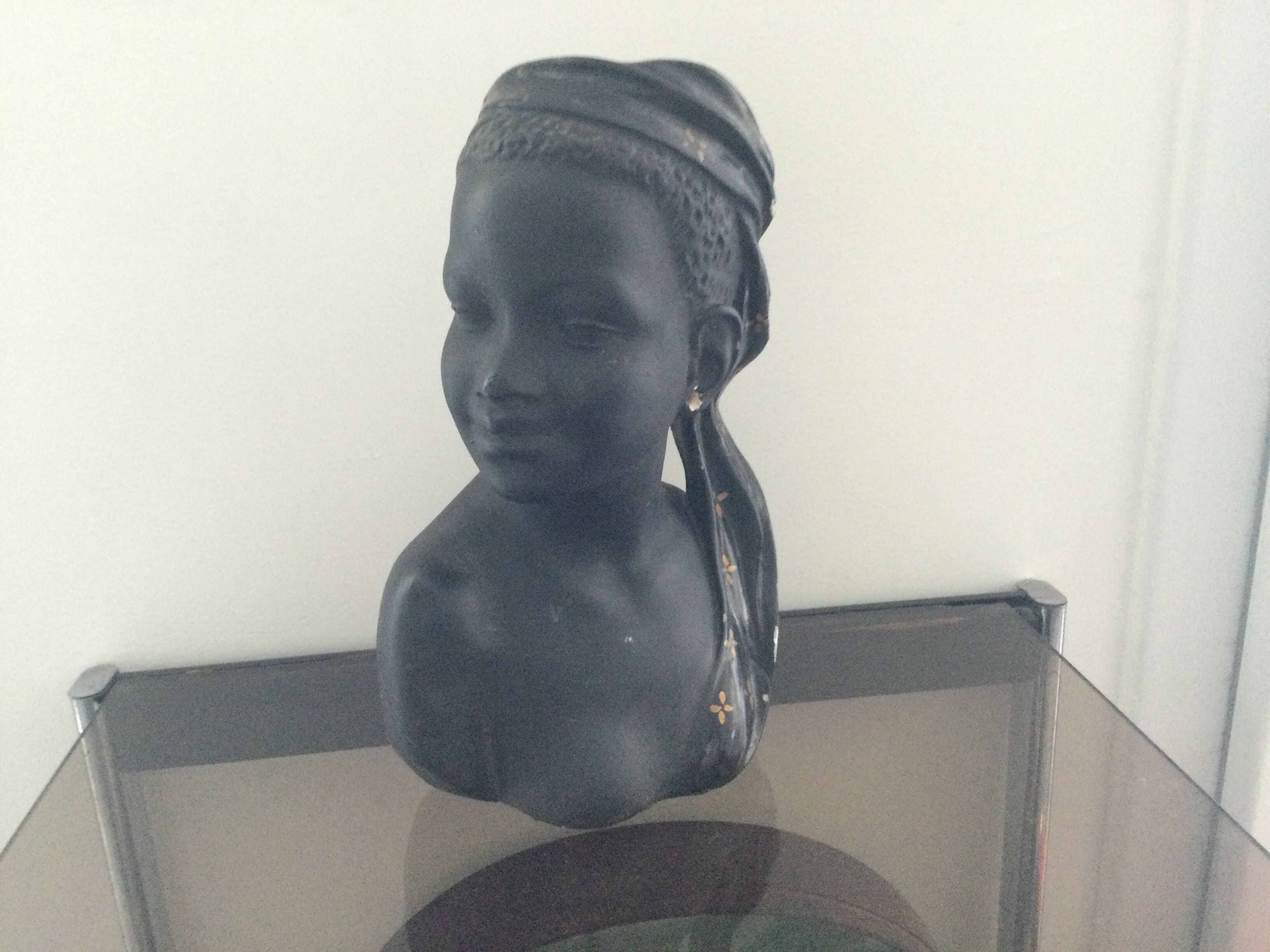 Plaster bust by Giuseppe Carli