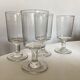 Set de 4 verres rouleau 19e en verre irrégulier