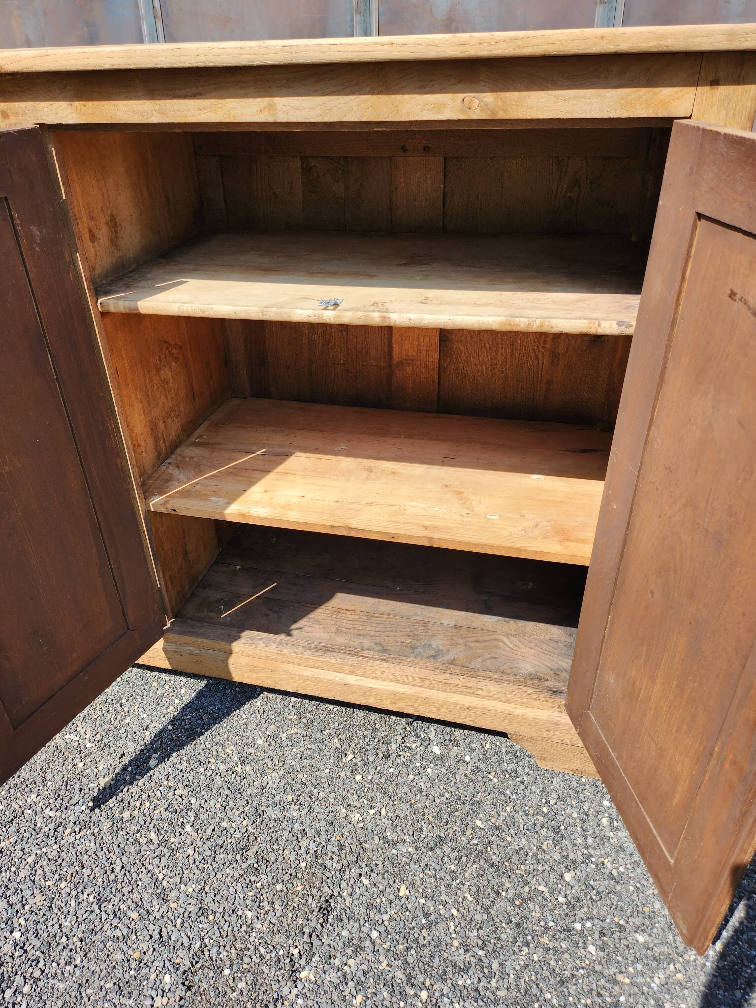 Old oak sideboard natural raw wood trade furniture