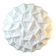 Peill & Putzler Sixties Wall Light in White Opaline – Geometric Pattern