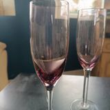 2 verres à pieds