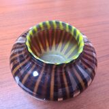 Vase en verre multicolore verly's art deco 1930