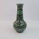 Large green earth-mixed ceramic vase by Jean Gerbino Vallauris