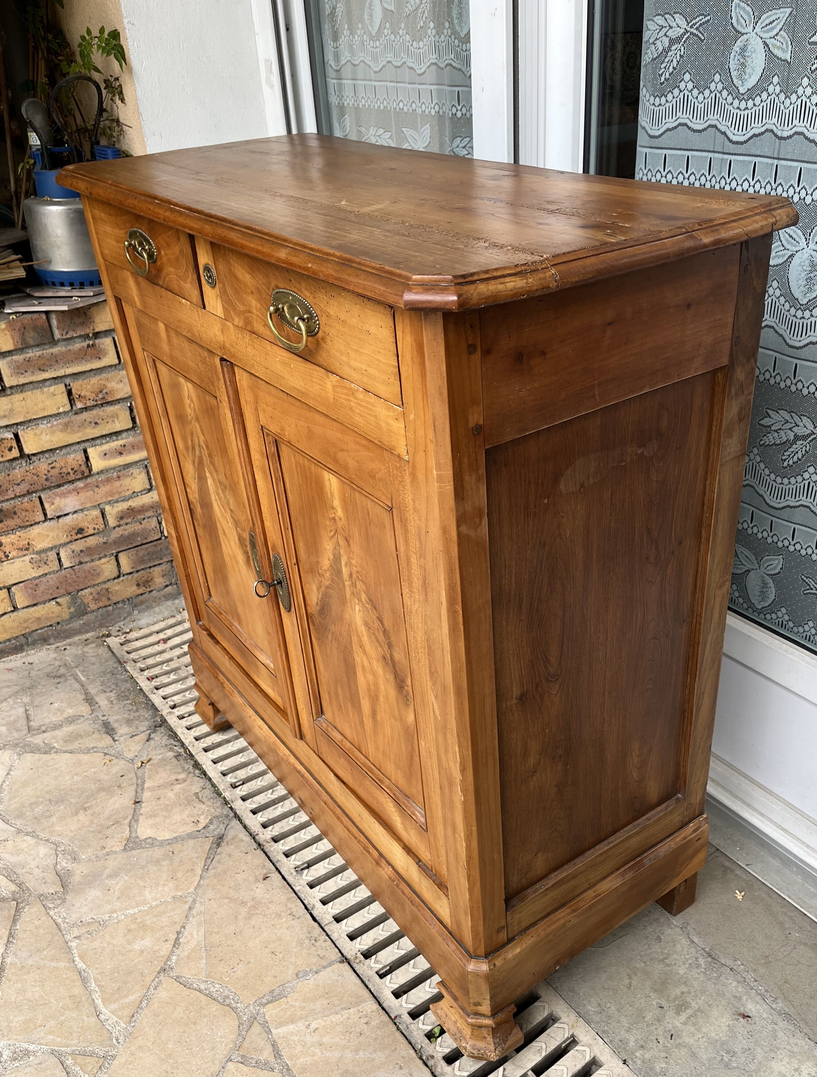 Antique sideboard two doors and two drawers