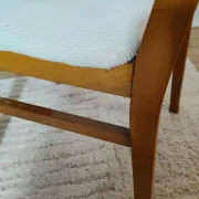 Set of 2 vintage Scandinavian chairs in teak and corduroy, 1960s