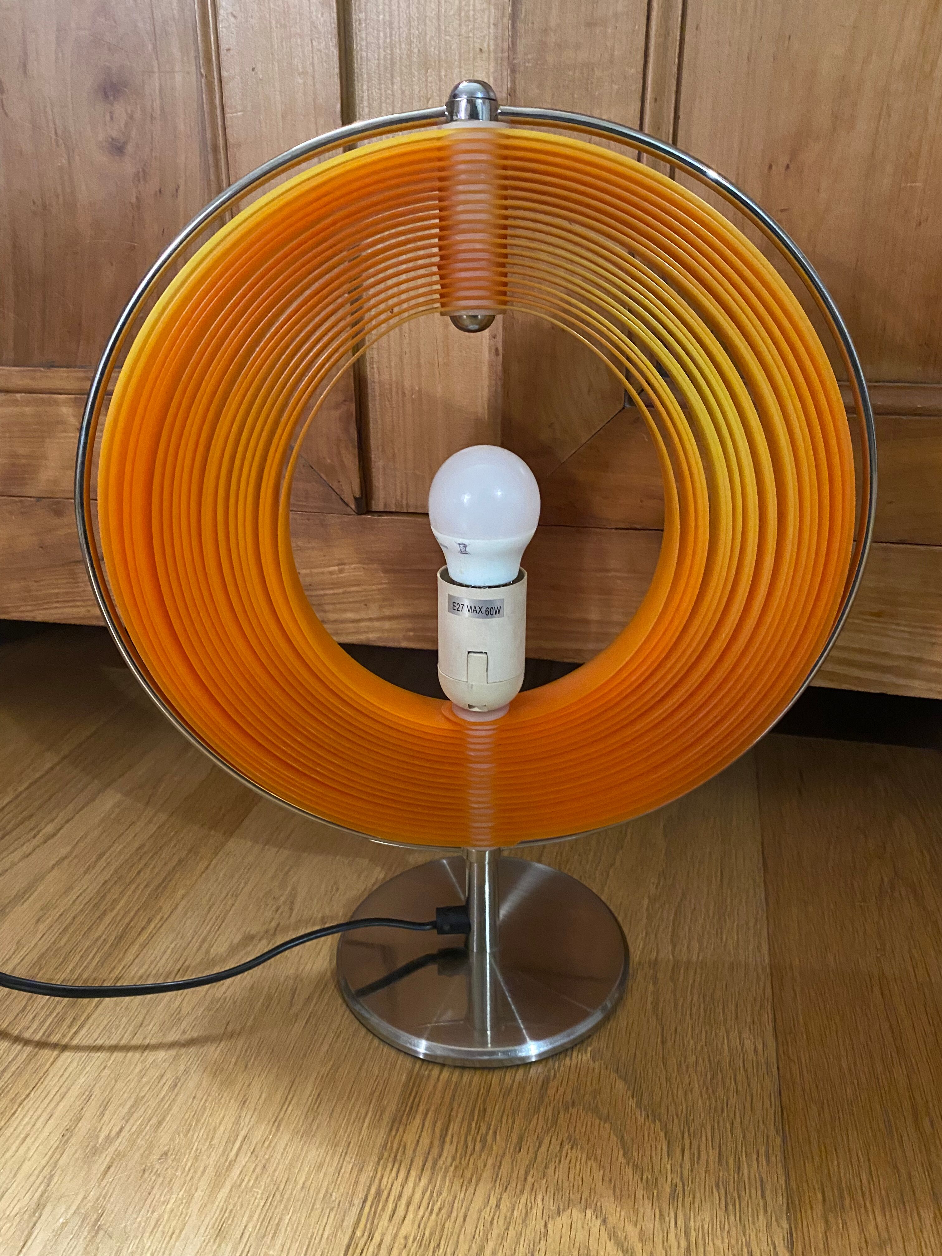 Moon orange lamp Kare vintage design 80s