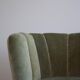 Danish club chair from the mid-20th century, curved, Viggo Boesen style, 1940s.