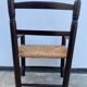 Fauteuil en bois et paille pour enfant