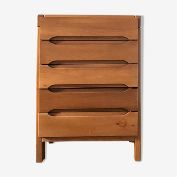 Solid elm chest of drawers Maison Regain