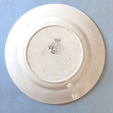 Set 4 plates and 1 pie dish Longwy model "Lucia"