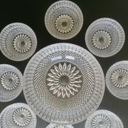Crystal fruit service with its 8 matching bowls.