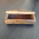 Small snuff box or snuffbox - Wooden with mother-of-pearl inlay - NINETEENTH CENTURY