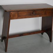 Antique rustic farmhouse fruitwood side table, France, 19th century