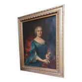 Portrait de femme au petit chien