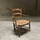 Provencal armchair, straw seat
