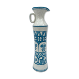 Vase soliflore peint à la main bleu et blanc en céramique