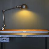 Modified industrial post office desk + Jieldé lamp