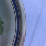 Grand plat faience polyvhtome XIXème