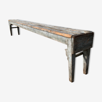 Banc ancien patiné