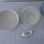 Set of 22 pieces ELORN Sarreguemines Digoin ancient faience