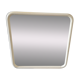 Vintage white tubular mirror from Italy, 70s