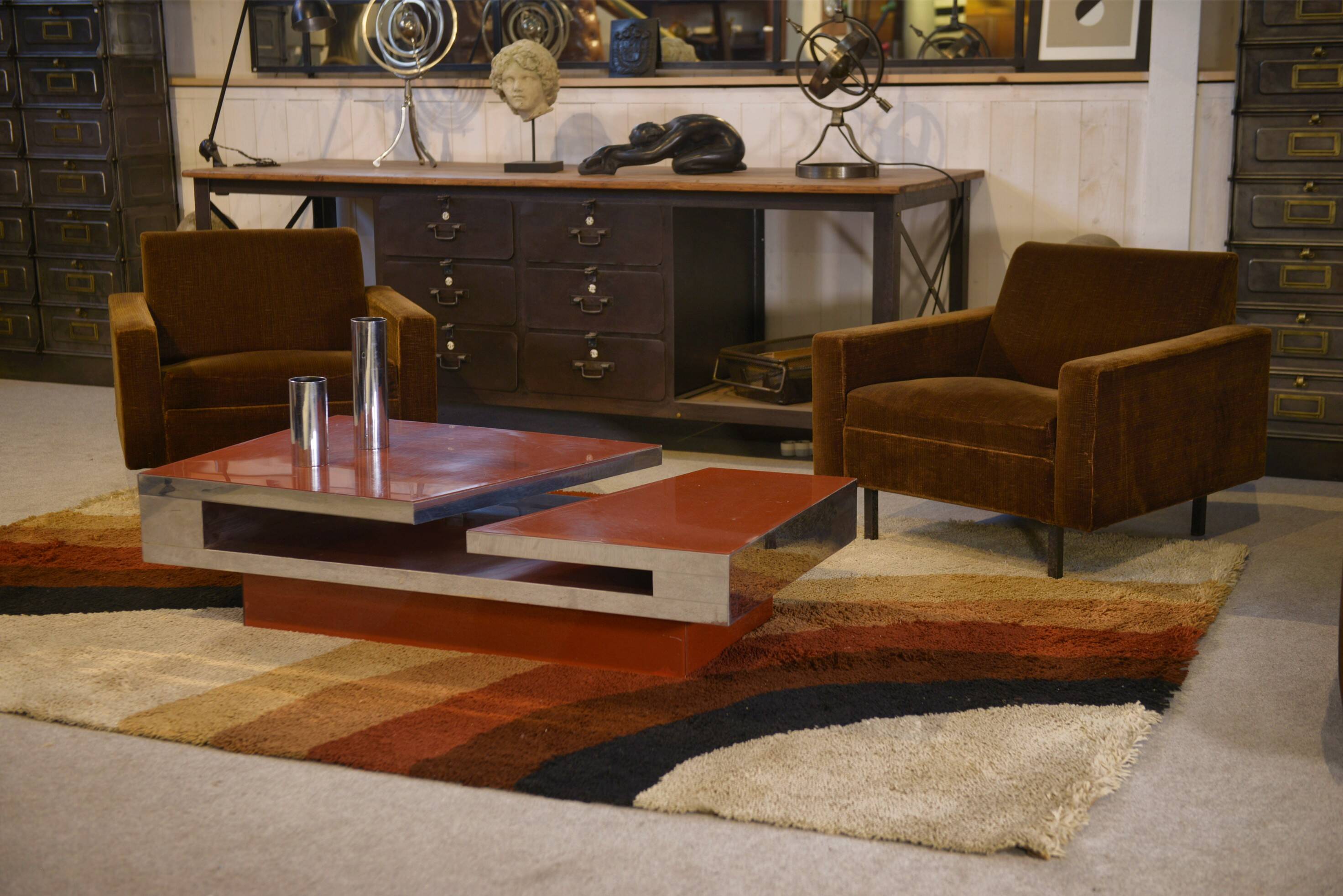 Designer coffee table by Philippe Jean 1970s