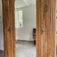 Armoire Art déco, 3 portes, 1 miroir, sablée