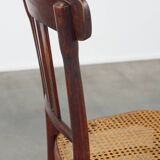 Original vintage Thonet design bistro chair with matte seat