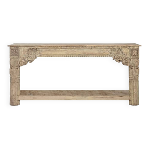console bois sculpté