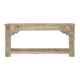 Carved wood console 182x46x85 natural