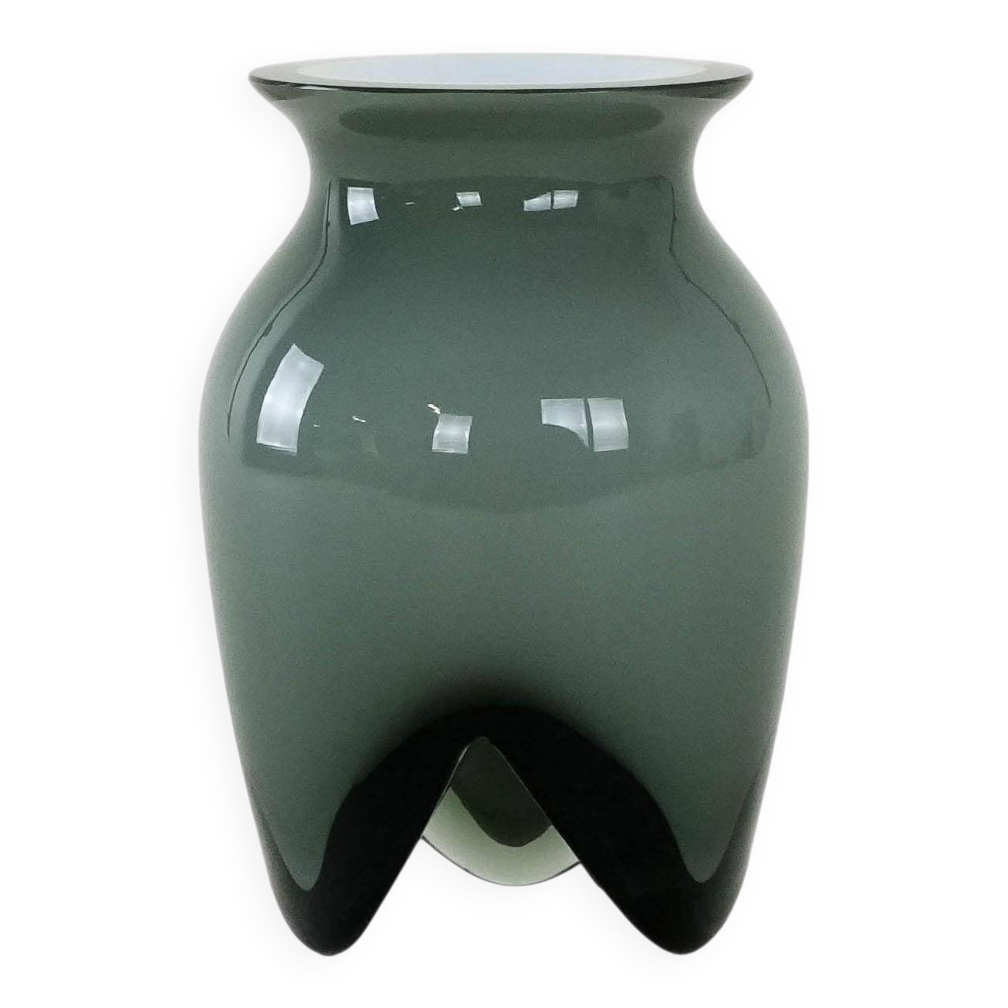 Vase en verre, design danois, années 2000, fabricant : Rosendahl, designer : Lin Ut