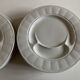 Set de 6 assiettes à asperges en porcelaine 1960