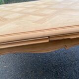 Louis XV extendable dining table from the 20th century, renovated in cherry wood, 250cm.