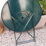 Folding iron garden table